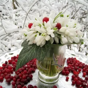 Доброе утро зимние цветы