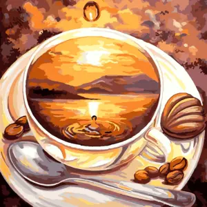 Алмазная мозаика кофейное путешествие