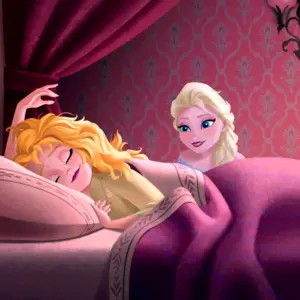 Эльза и Анна спят