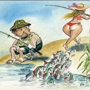 Рыбалка карикатуры